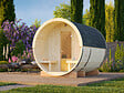 PALMAKO - Sauna rond bois Anita 4 places - L.254xH.225xP.226cm - vignette