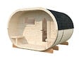PALMAKO - Sauna extérieur rond bois Anette Naturel 4 places - vignette
