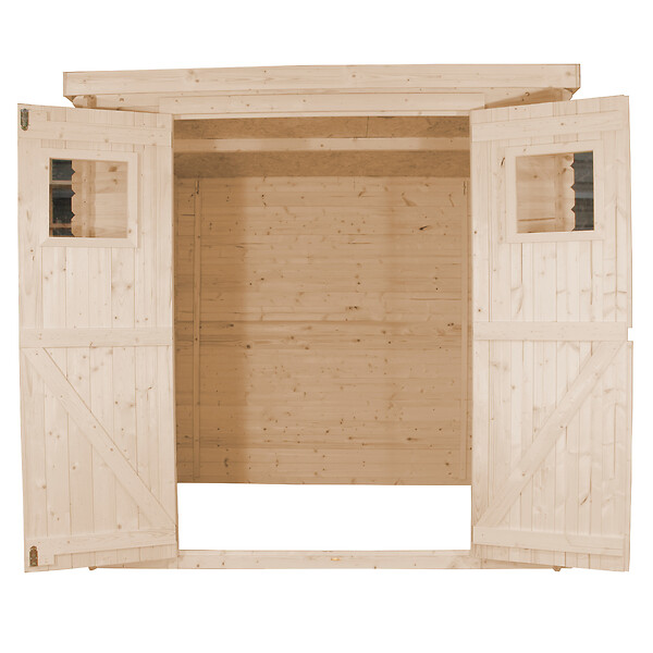 TIMBELA - Abri de jardin en bois - H200 x l204 x L204 cm / 3,53 m2 - M309 - large