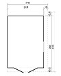 TIMBELA - Abri de Jardin en Bois Naturel (sans paroi latérale)- H243xl216xL416 cm/8 m2 - M340 - vignette