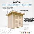 TIMBELA - Abri de Jardin Qualité Premium 3m² - L161xL294cm - Kit tout compris avec sol, tuiles bitumineuses, set de peinture-Construction de Panneaux LP Smartside- Cabane de Jardin Timbela M901A HARVEST HONEY - vignette