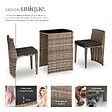 TECTAKE - Salon de jardin HAMBOURG 2 places en aluminium marron naturel - vignette