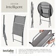 TECTAKE - Ensemble table et chaises de jardin DUSSELDORF gris - vignette