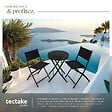 TECTAKE - Ensemble table et chaises de jardin DUSSELDORF noir - vignette