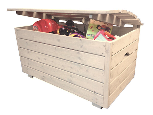 TIMBELA - TIMBELA M034-1 Coffre à Jouets Enfant en bois - 80 x 50 x H47 cm - large