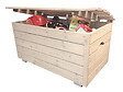TIMBELA - TIMBELA M034-1 Coffre à Jouets Enfant en bois - 80 x 50 x H47 cm - vignette
