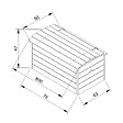 TIMBELA - TIMBELA M034-1 Coffre à Jouets Enfant en bois - 80 x 50 x H47 cm - vignette