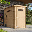 TIMBELA - Abri de jardin en bois - H198 x l239 x L144 cm / 2.63 m2 - M306A - vignette