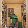 TIMBELA - Abri de jardin en bois - Stockage extérieur l204xL204xH200 cm/3.53 m2 - M309C - vignette