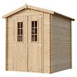 TIMBELA - Abri de jardin en bois - Stockage extérieur I186xL196xH218 cm/ 2,82 m2  - M320C - vignette