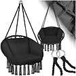 TECTAKE - Fauteuil suspendu GRAZIA noir - vignette