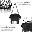 TECTAKE - Fauteuil suspendu GRAZIA noir - vignette