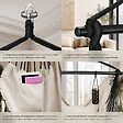 TECTAKE - Fauteuil suspendu Malika, style boho, capacité de charge 150 kg beige - vignette