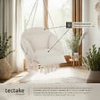 TECTAKE - Fauteuil suspendu Samira beige - vignette