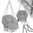 TECTAKE - Fauteuil suspendu Samira gris - vignette