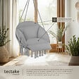 TECTAKE - Fauteuil suspendu Samira gris - vignette