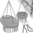 TECTAKE - Fauteuil suspendu GRAZIA gris - vignette