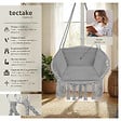 TECTAKE - Fauteuil suspendu GRAZIA gris - vignette