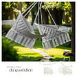 TECTAKE - Fauteuil suspendu GRAZIA gris - vignette