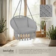 TECTAKE - Fauteuil suspendu GRAZIA gris - vignette