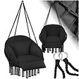 TECTAKE - Fauteuil suspendu Samira noir - vignette