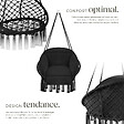 TECTAKE - Fauteuil suspendu Samira noir - vignette