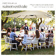 TECTAKE - Parasol APOLLON avec manivelle 2,5 x 2,5 m  beige - vignette