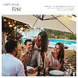 TECTAKE - Parasol 350 cm avec housse de protection beige - vignette
