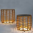 LUMISKY - 2 Tables lumineuses solaires NERITA D35/45 cm - vignette