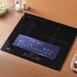 CIARRA - Plaque de cuisson induction 59cm 3 Foyers 6500W  Flexizone Booster CD3BFBIH - vignette