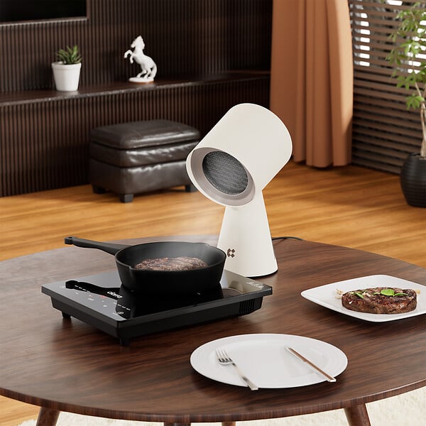 CIARRA - Hotte Aspirante Portative Mini Extracteur d'air Posable Blanc CDW01PH - large