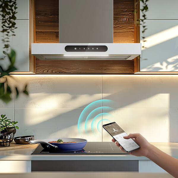 CIARRA - Hotte Apisrante 60cm 650 m³/h 4Vitesses Booster Fonction APP+WIFI CD6102W - large