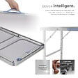 TECTAKE - Table pliante de camping en aluminium 75 x 55 x 68 cm gris - vignette
