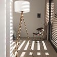 LUMISKY - Lampadaire d'extérieur sans fil TAMBOURY WOOD RGB H150cm - vignette