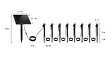 LUMISKY - 8 Spots solaires connectés MINI ROUNDY 200LM - vignette