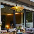 LUMISKY - Suspension LAIA Extérieure Bambou Beige D50cm - vignette