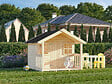 PALMAKO - Cabane de jeux en bois Felix - Marron - L.180xH.168xP.184cm - vignette
