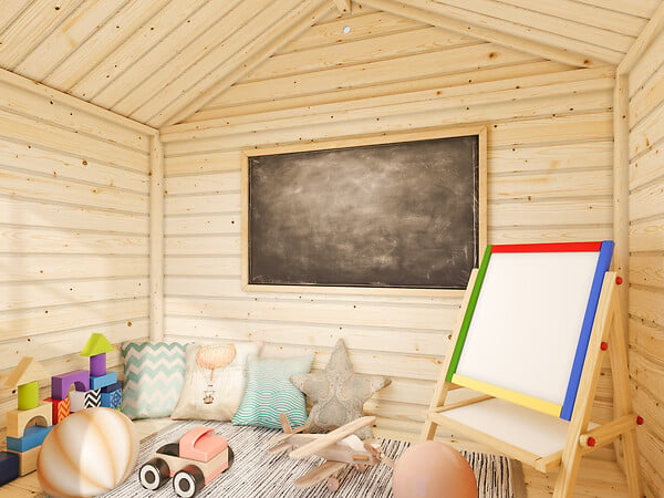 PALMAKO - Cabane de jeux en bois Felix - Marron - L.180xH.168xP.184cm - large