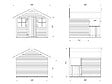 PALMAKO - Cabane de jeux en bois Felix - Marron - L.180xH.168xP.184cm - vignette