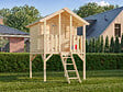 PALMAKO - Maison de jeux enfants sur pilotis Toby en bois naturel - Palmako - 2,1 m² - vignette