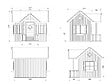 PALMAKO - Cabane jeux épicéa Jennie - Marron - L.233xH.220xP.227.5cm - vignette