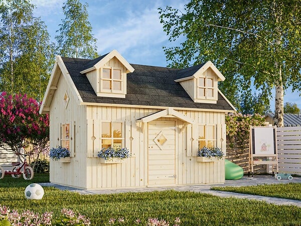 PALMAKO - Cabane de jeux enfants en bois Marie - L.320xP.222xH.234cm - large