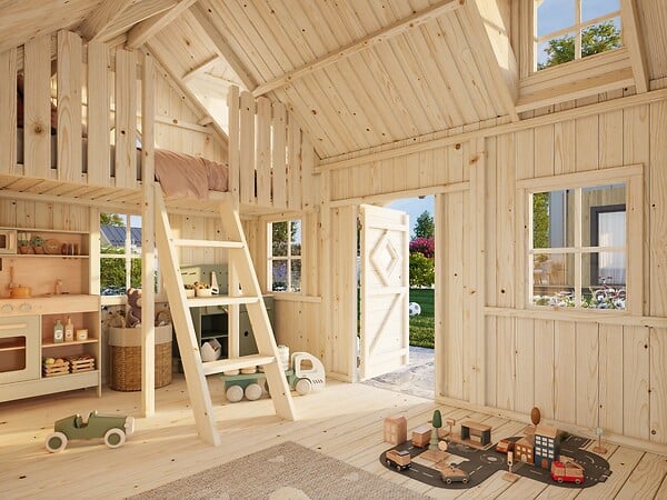 PALMAKO - Cabane de jeux enfants en bois Marie - L.320xP.222xH.234cm - large