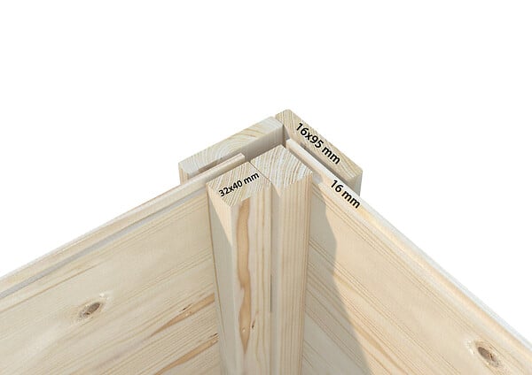 PALMAKO - Cabane de jeux enfants en bois Marie - L.320xP.222xH.234cm - large