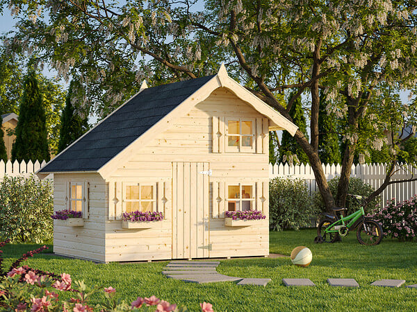 PALMAKO - Cabane de jeux enfant en bois Tom - L.258xl.224xH.224cm - large