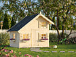 PALMAKO - Cabane de jeux enfant en bois Tom - L.258xl.224xH.224cm - vignette