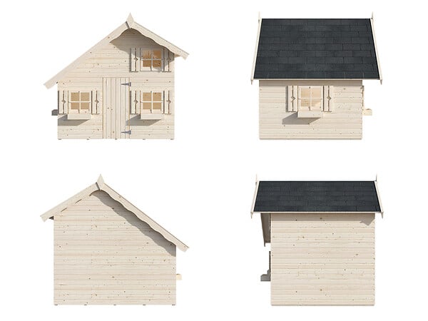 PALMAKO - Cabane de jeux enfant en bois Tom - L.258xl.224xH.224cm - large