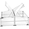 TECTAKE - Mini serre en aluminium blanc transparent - vignette