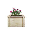 TIMBELA - Plate-bande surélevée en bois - 58x58xH35 cm - bois massif pin/épicéa 28 mm - Timbela M616 - vignette