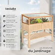 TECTAKE - Serre Châssis de Jardin pour Carré Potager 115 x 53 x 34 cm marron - vignette